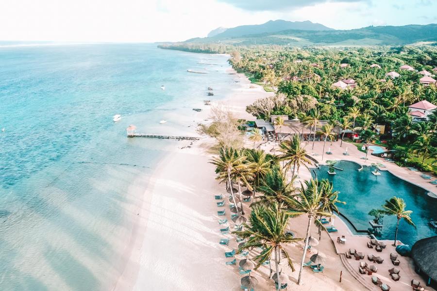 Mauritius beach at outrigger